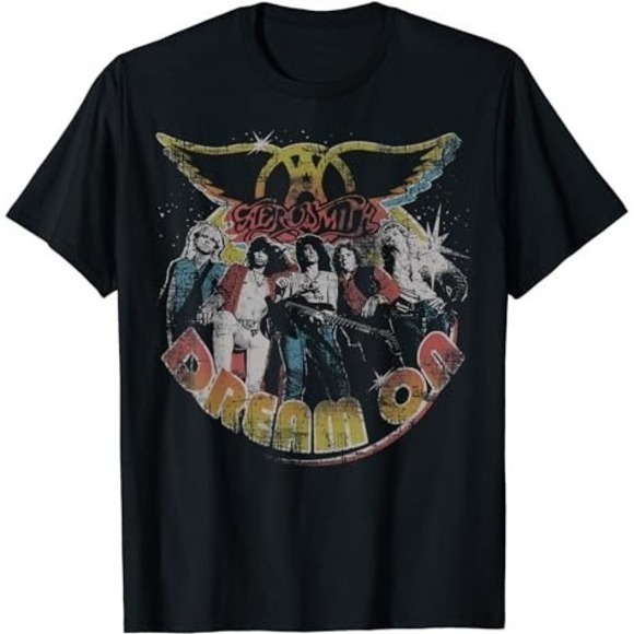 Angel H Other - Aerosmith Dream On T-Shirt Vintage Music Shirt